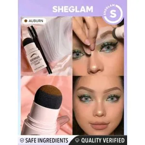 SHEGLAM Genius Eyebrow Stamp-Auburn Natural Eyebrow Powder-4531