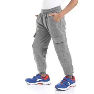 Diadora Cotton Kids Sweatpant - Grey