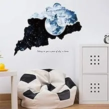 3D Wall Stickers Starry Sky Ceiling Wallpaper Self-Adhesive Painting Bedroom Living Room Decoration Wall Stickers