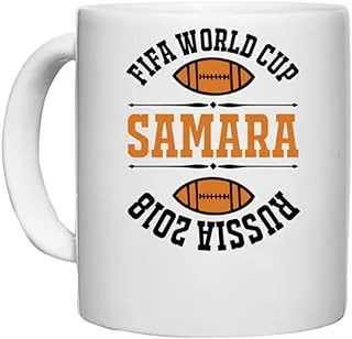 UDNAG White Ceramic Coffee/Tea Mug 'Football | FIFA' Perfect for Gifting [330ml]