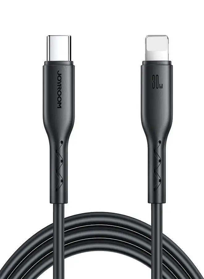 JOYROOM Joyroom Flash-Charge Series SA26-CL3 USB-C / Lightning cable 30W 1m - Black