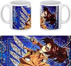 Attack On Titan Coffee Mug 11Oz Anime White Ceramic Tea Cup Kids Friends Birthday Gift Milk Cups and Mugs-Mug_09_11Oz