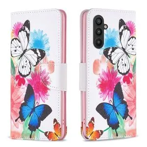 For Samsung Galaxy A24 4G Leather Phone Case(Butterflies)