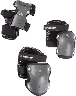 Firefly Sportsline 2.0 Skating Protector Set, Medium, Black/White