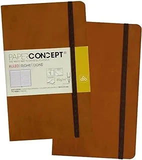 OPP PAPER CONCEPT 13 x 21 cm Executive Notebook Soft cover - Assorted Pastel Colors - Camel