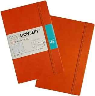 OPP PAPER CONCEPT 13 x 21 cm Executive Notebook Hard cover - Assorted Colors - Orange