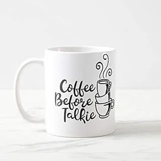 Cashmeera Printd Mug - Coffee Before Talkie -Ceramic Coffee Cup