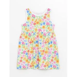 LC Waikiki Crew Neck Sleeveless Floral Baby Girl Dress