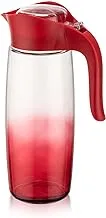 Qlux C-00400 Rainbow Oval Jug, 1600 cc Capacity, Red