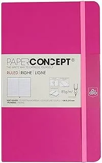 OPP PAPER CONCEPT دفتر ملاحظات تنفيذي بغلاف ناعم مقاس 13 × 21 سم - وردي