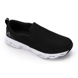 Activ Black Slip On Comfy Sneakers