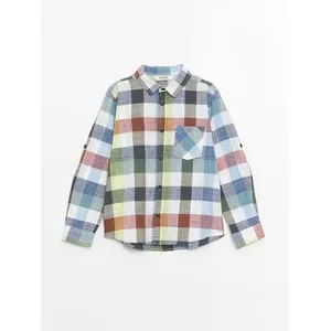 LC Waikiki Plaid Long Sleeve Boy Shirt