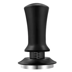 Coffee Tamper Adjustable Depth Black 53Mm