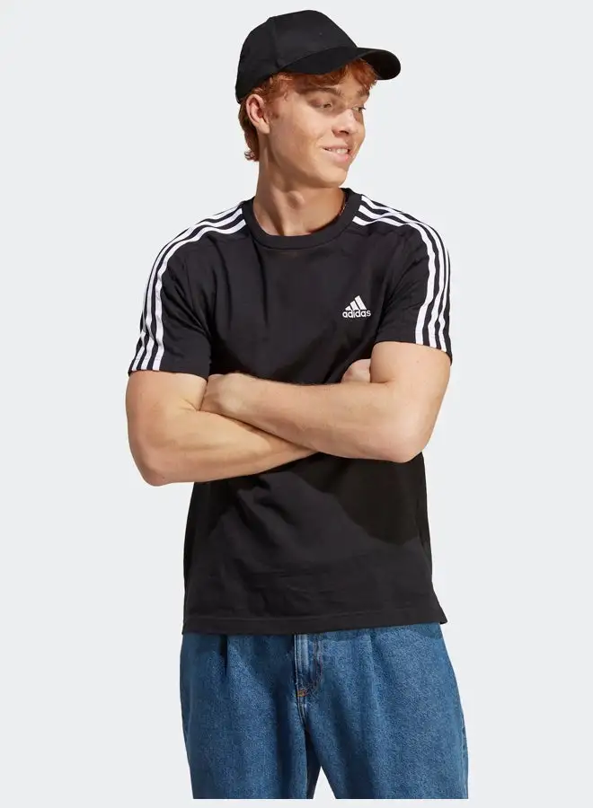 Adidas Essentials Single Jersey 3-Stripes T-Shirt