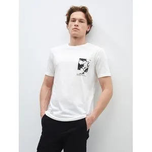 LC Waikiki Crew Neck Short Sleeve Printed Combed Cotton Men's T-Shirt