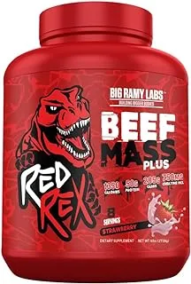 Red Rex Beef Mass Plus Mass Gainer 2.7 kg, Strawberry