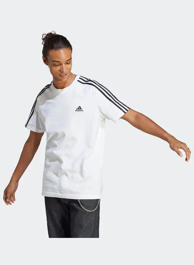 Adidas Essentials Single Jersey 3-Stripes T-Shirt