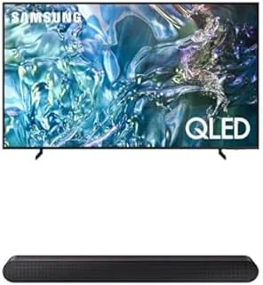 Samsung 55 Inch QLED Smart TV Neural HDR Quantum Processor Lite 4K - QA55Q60DAUXEG [2024 Model] & Samsung Wireless Soundbar with Dolby Digital/DTS Virtual - HW-S50B/ZN [Exclusive Bundle]