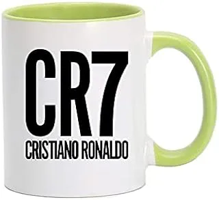 Mec Cr7 Cristiano Ronaldo Green/White Mug 11Oz 11Oz White MUG80466