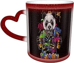 DJNGN Panda Painter Unisex Starry Sky Color Changing Mug, Ceramic Coffee Cup As A Gift for Birthday, Father's Day Andmas Holiday