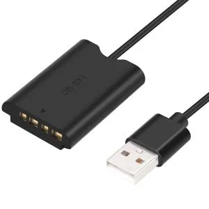 بطارية وهمية من الجيل 915 NP-BX1 مع وصلة تيار مستمر لمحول الطاقة USB-A