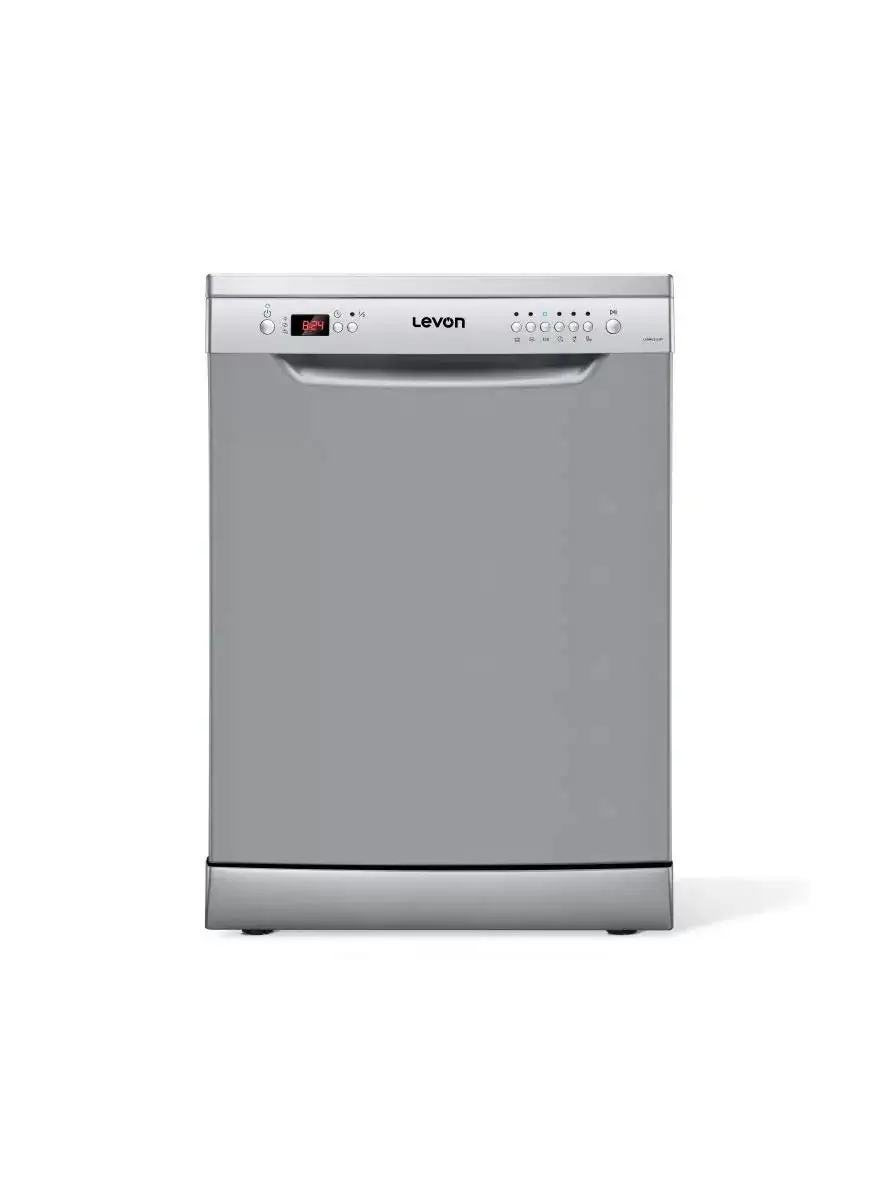 LEVON Dishwasher 12 Person 60 cm Timer 24 Hours Silver LVDW12-S-DT-4132003