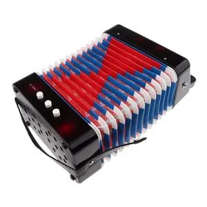 7 Keys Accordion Educational Musical Instrument Toy For Kids Black