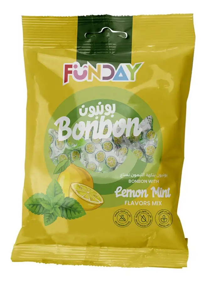 Funday Bonbon Lemon Mint Bag 80 grams