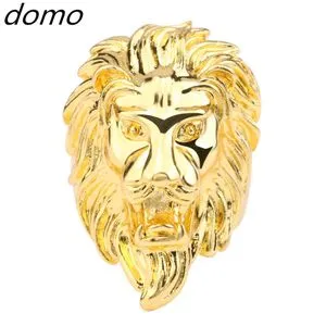 Fashion Domo New Domineering Carved Animal Lion Head Men's Ring Big Size