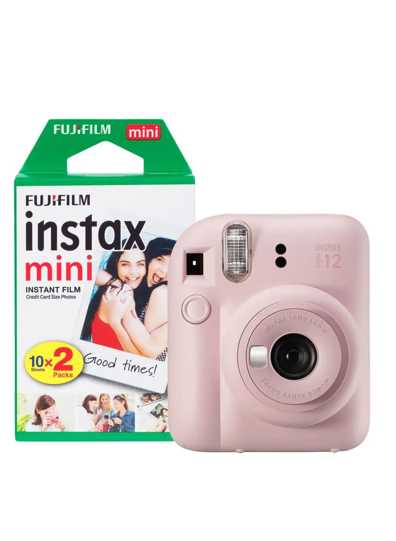 FUJIFILM Fujifilm Instax Mini 12 Instant Camera with 20 Shot Film Pack - Blossom Pink