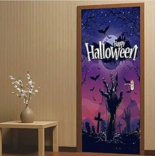 Halloween horrible 3D Wall Door Sticker Decal Art Decor Vinyl Self Adhesive Removable Home Door Decals mm