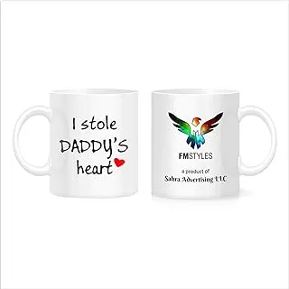 FMstyles I Stole Daddy's Heart White Mug, FMS395