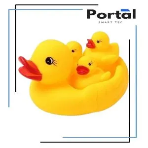 Duck Bathing Toy - 4 Pcs (Yellow)