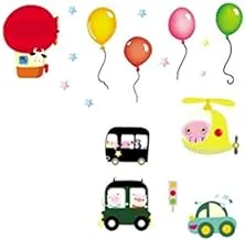 Removable Balloon Airplane Wall Stickers Children Kids Boys Bedroom Decal Art, 2724646469998