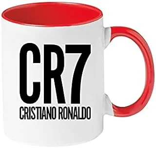 مج Mec Cr7 كريستيانو رونالدو أحمر/أبيض 11 أونصة 11 أونصة أبيض MUG80469