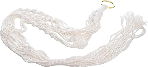 Generic Macrame Wall Hanging Plant Hanger With Strong Cotton Rope To Carry A Plants Pot It Can Be Used Indoor And Outdoor Add More Elegance For Home Decor - Off White