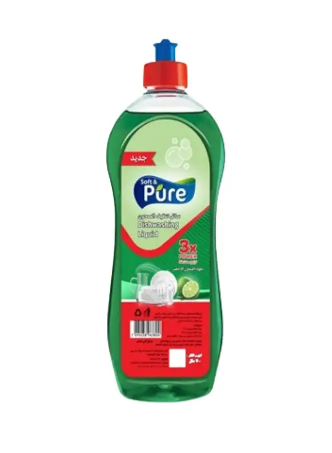 Soft & Pure Dishwashing Liquid with Green Lemon & Mint Scent