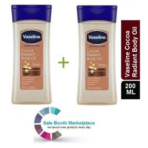 Vaseline Cocoa Radiant Body Oil - 200ml *2Pack.