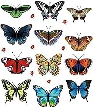 Wall stickers 9 butterflies 2019 cartoon sticker bedroom living room decoration,Fashionable and environment-friendly wallpaper