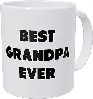 كوب قهوة مضحك من Wampumtuk Best Grandpa Ever Pap سعة 11 أونصة