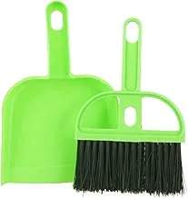 Mini Green Black Car Keyboard Cleaning Whisk Broom Dustpan Set