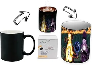 Risty Shop Naruto (Style-118) Gourmet Coffee Magic Mug Superhero Jujutsu Manga Anime Lovers Capacity 350 ml, Dishwasher, Microwave Safe, Must Buy, Birthday Gift.