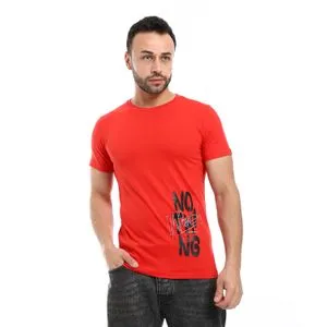 Caesar Mens  Printed T- Shirt With Half Sleeves And Round Neck