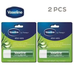 Vaseline Lip Care Aloe Vera Lips - 4.8g - 2 PCS