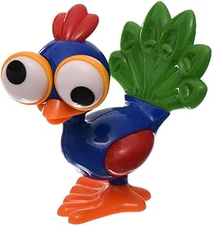 Plastic Crazy Bird Game With Moveable Eyes And Clicking Head To Play And Fun For Kids - Multi Color