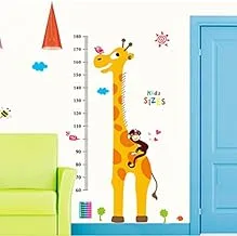 Giraffe Height Wall Stickers For Kids Rooms Home Decoration Wall Decal