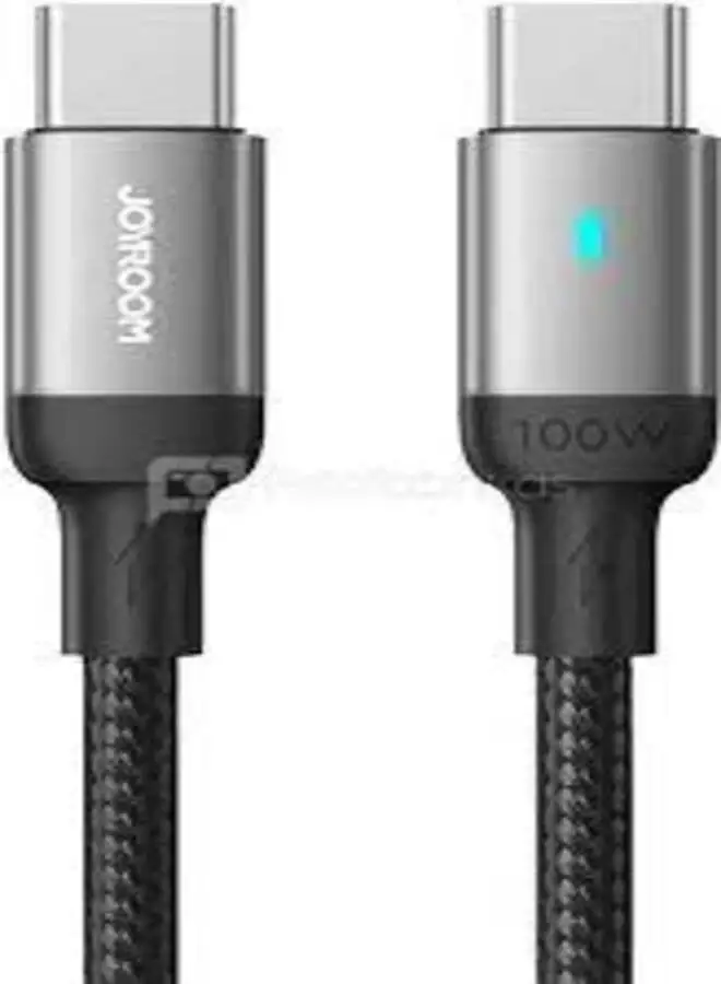 JOYROOM S-CC100A10 100W Nylon Type-C to Type-C cable 1.2M Black