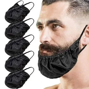 3pcs Men Beard Cover Oil And Stain Resistant Beard Pouch