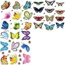 Wall stickers 27 butterflies 2021 cartoon sticker bedroom living room decoration