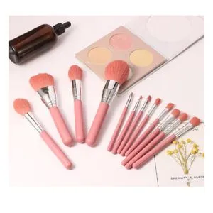 12pcs/set Pink Makeup Brushes Set.